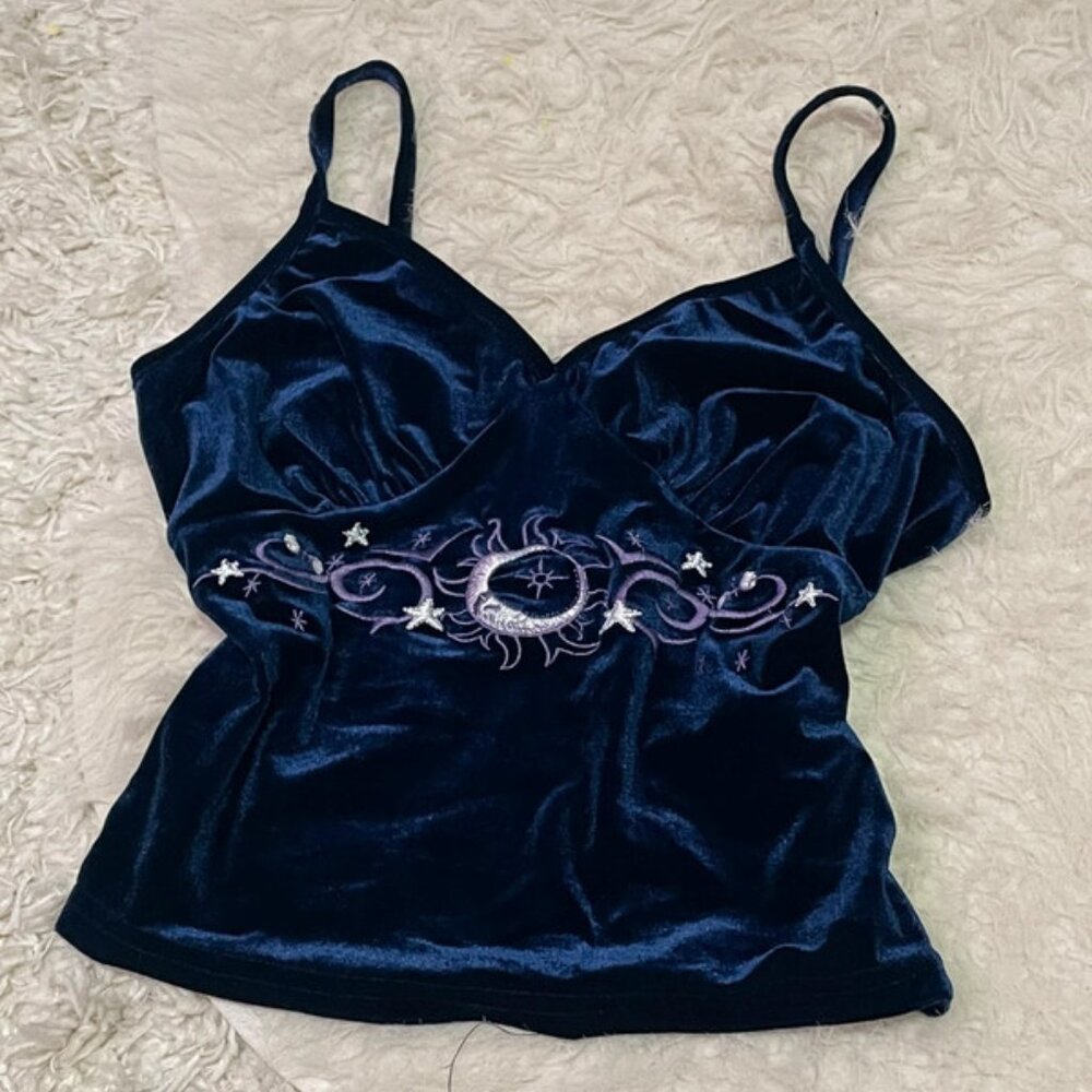 Blue Velvet Moon Tank Top